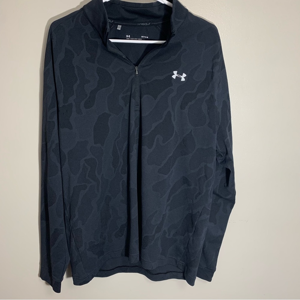Under Armor Golf, Large Loose, Long Sleeve, Quarter Zip Pull Over